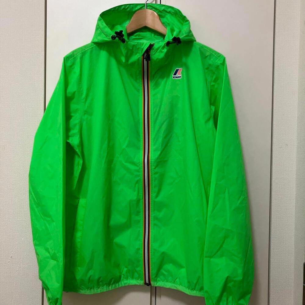 K-WAY Cloud Packable Rainwear Jacket Brand New Green Size M